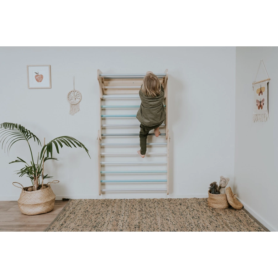 LEG & GO Kletterdreieck – Kletterwand (schwedisch) 2in1, pastell