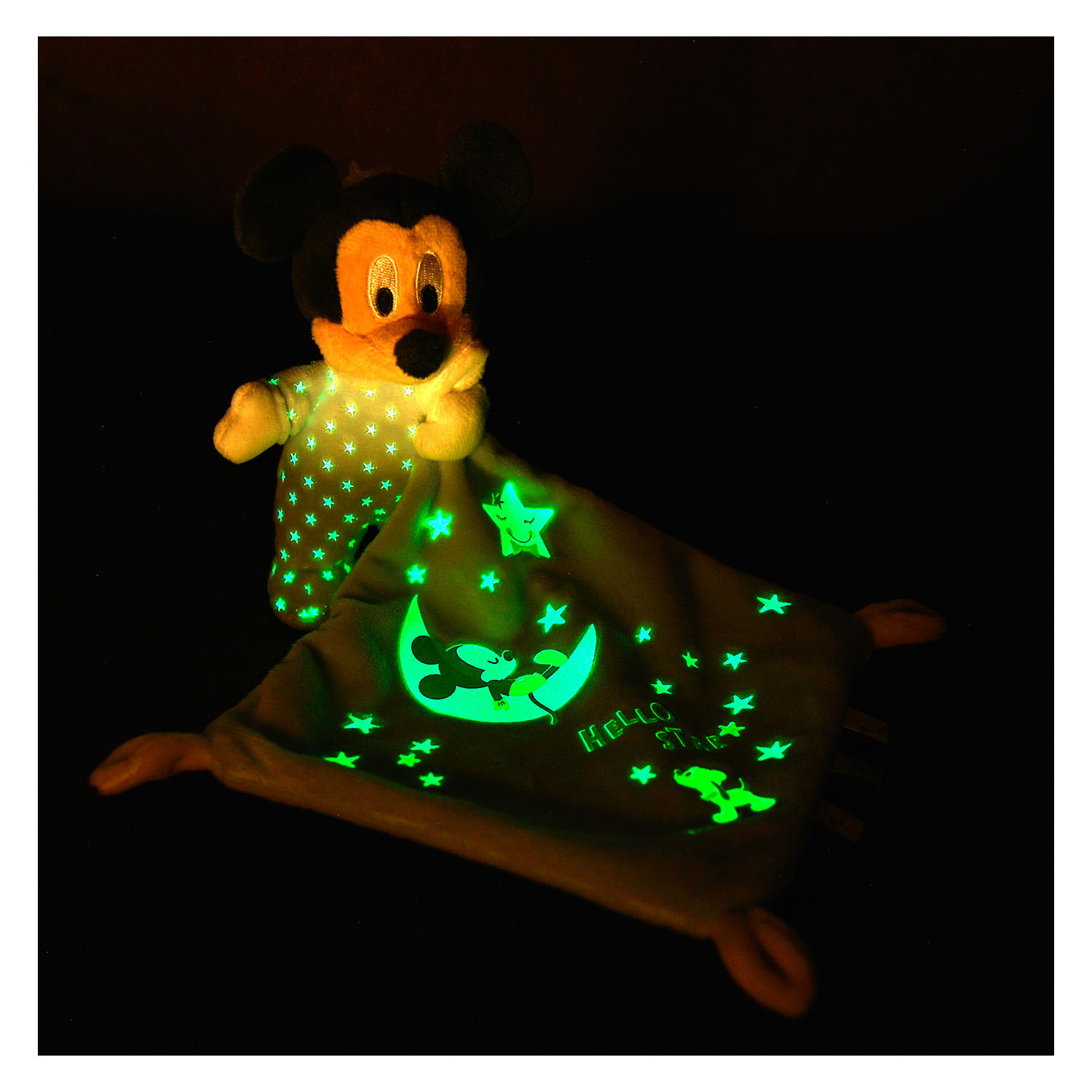 Disney Mickey Mouse Glow in the Dark Doudou Starry Knuffeldoek