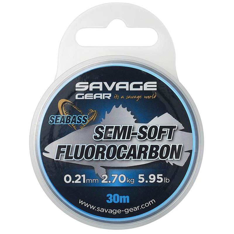 Fluorocarbone Savage Gear Leader Semi-Soft Seabass - 30M