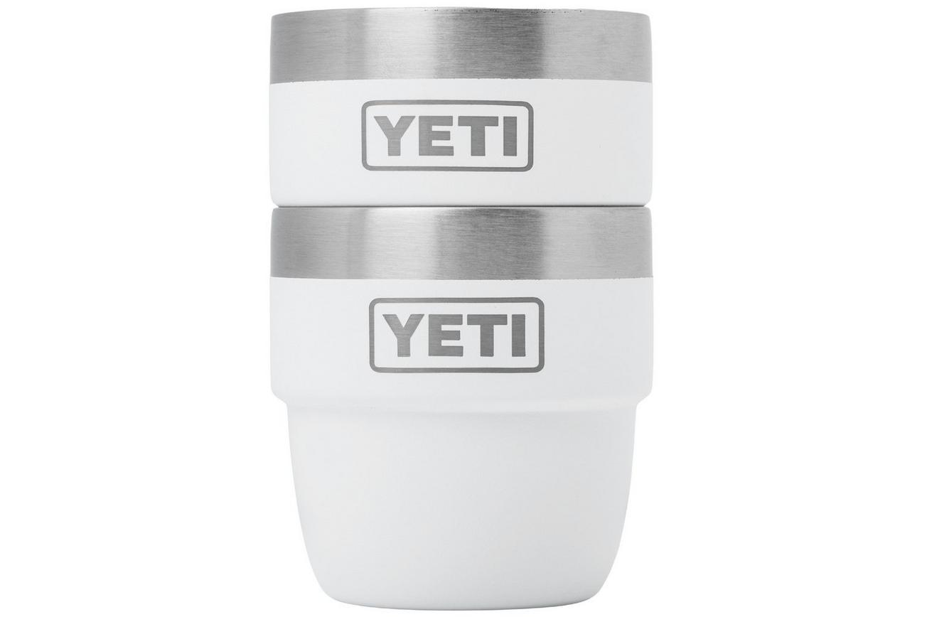 Yeti Rambler Stackable Espresso Cups 4oz, White, stapelbare thermosbekers, 118 ml