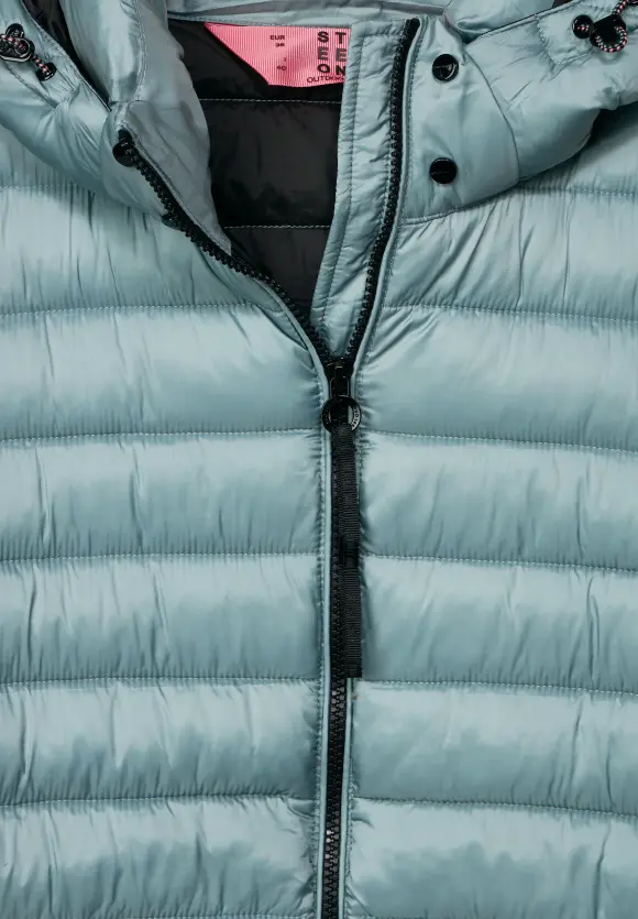 Lange Stepp Winterjacke - polar mint