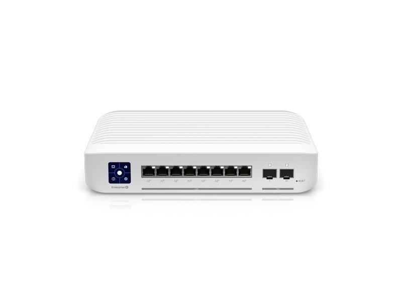 Ubiquiti PoE  Switch Enterprise 8 10 Port Layer 3, PoE Switch mit (8) 2.5GbE, 802.3at PoE  RJ45 Ports und (2) 10G SFP  Ports