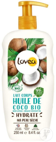 Lovea Lait Corps Huile De Coco Bio 250ml