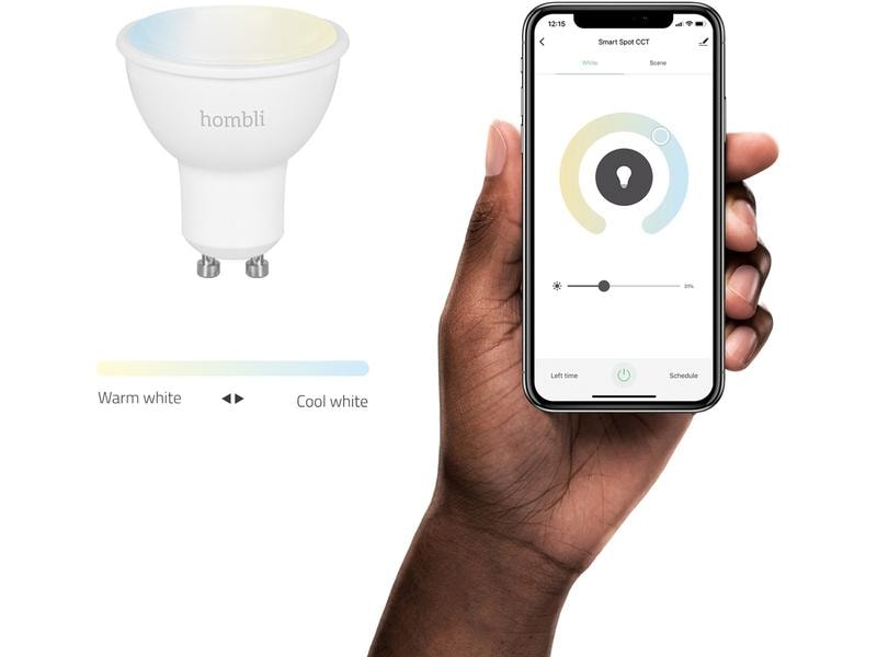 hombli Leuchtmittel Smart Spot, GU10, 4.5 W, CCT, 1 1 Pack Intelligentes Leuchtmittel