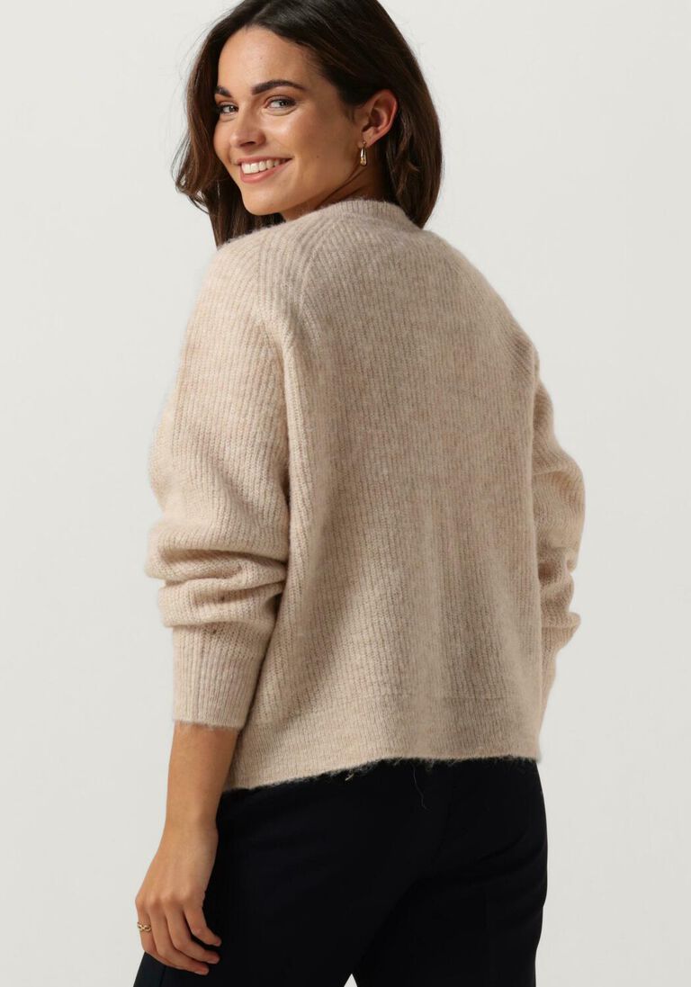SELECTED FEMME beige selected femme vest lulu ls knit short cardigan