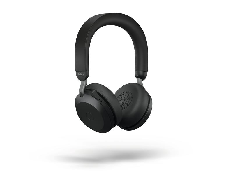 Jabra Headset Evolve2 75 Duo UC USB-A, Schwarz Erstklassige Soundtechnik für branchenweit führende Sprachqualität