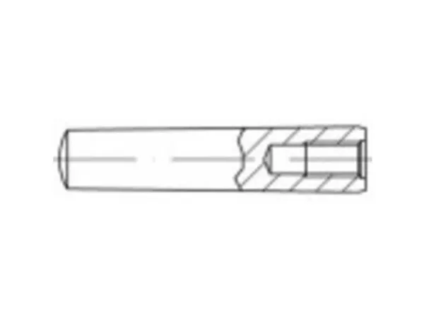TOOLCRAFT 144710 Keglesøm (Ø x L) 8 mm x 50 mm Stål 10 stk