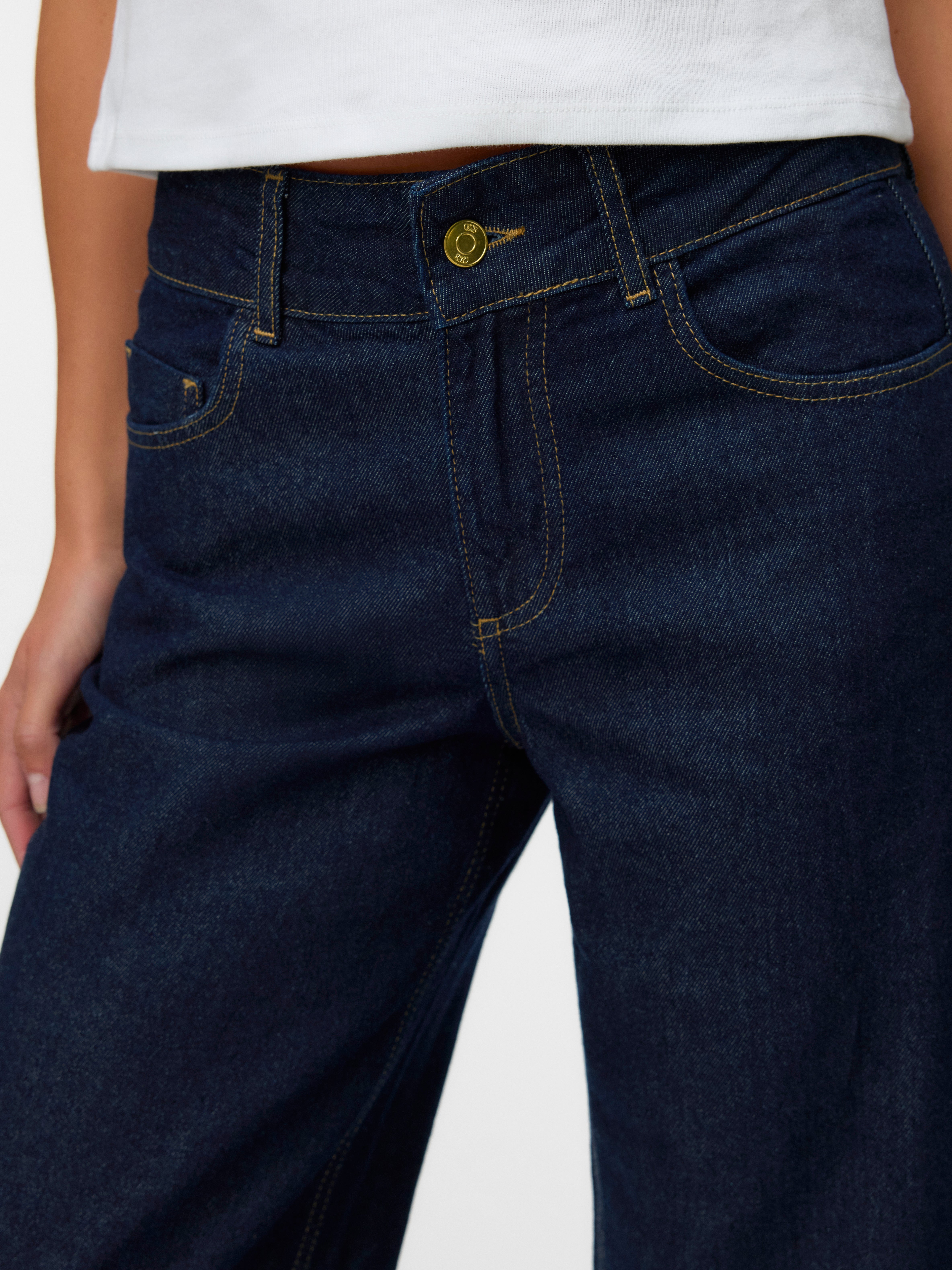 SNRANCY Mid rise Wide leg fit Jeans