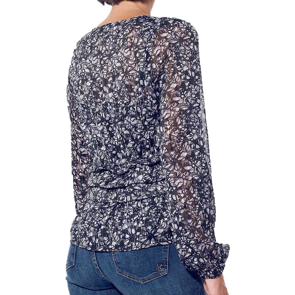 Kaporal Blouse Bleu à fleurs Femme Kaporal Vian