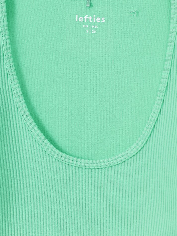Camiseta cropped sem costura - Verde Fluorescente
