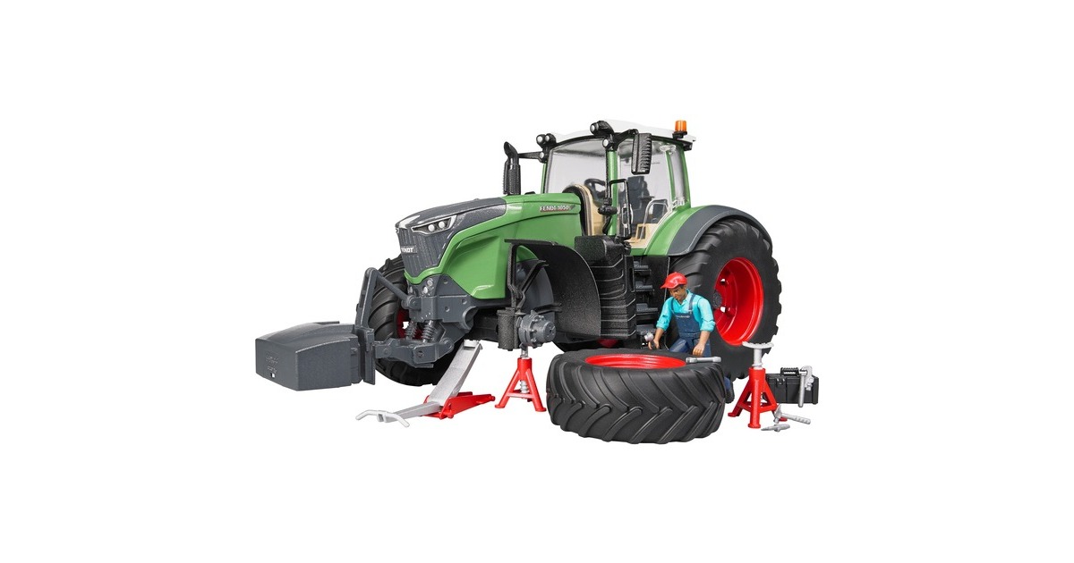 bruderFendt 1050 Vario incl. monteur en werkplaatsapparatuur Modelvoertuig  (04041)
