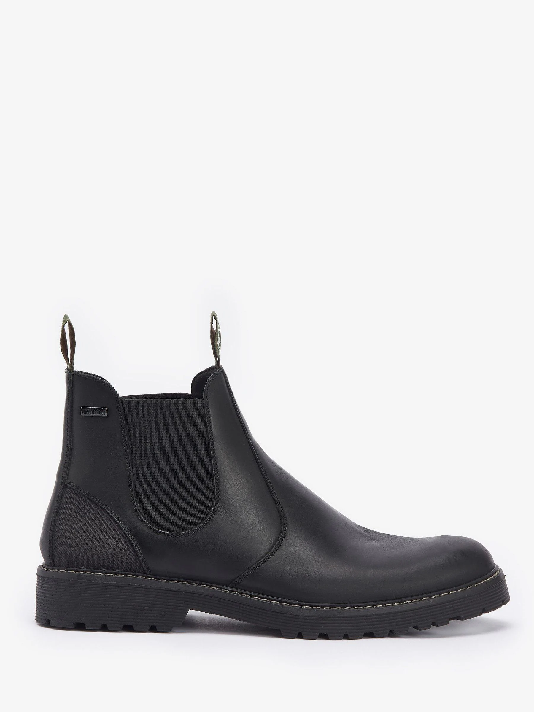 Zwart - Barbour® Patton leren Chelsea boot
