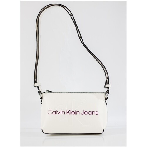 Calvin Klein Jeans - BANDOLERASCULPTED CAMERA POUCH21 MONO BLANCO Blanco