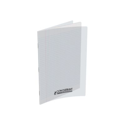 Conquérant Classique - Cahier polypro A4 (21x29,7cm) - 96 pages - grands carreaux (Seyes) - transparent