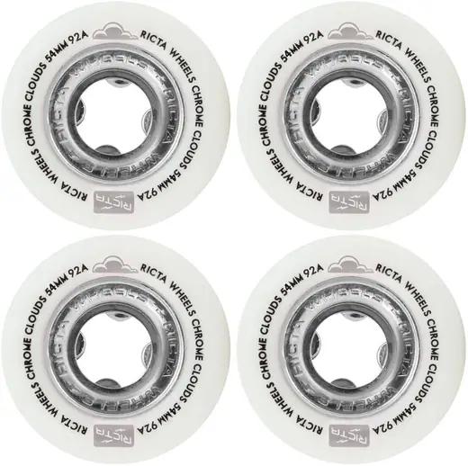 Ricta Chrome Clouds 92A Skateboard Hjul 4-Pak - Skateboards