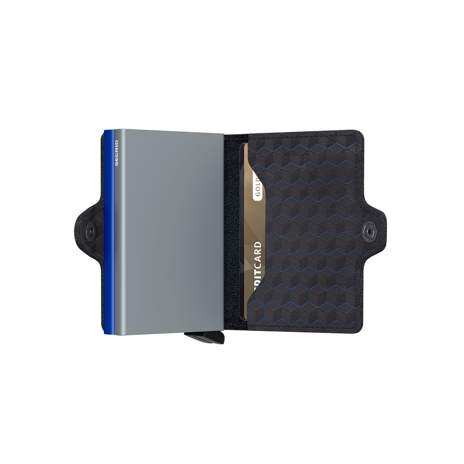 Secrid Twinwallet Portemonnee Optical black & titanium