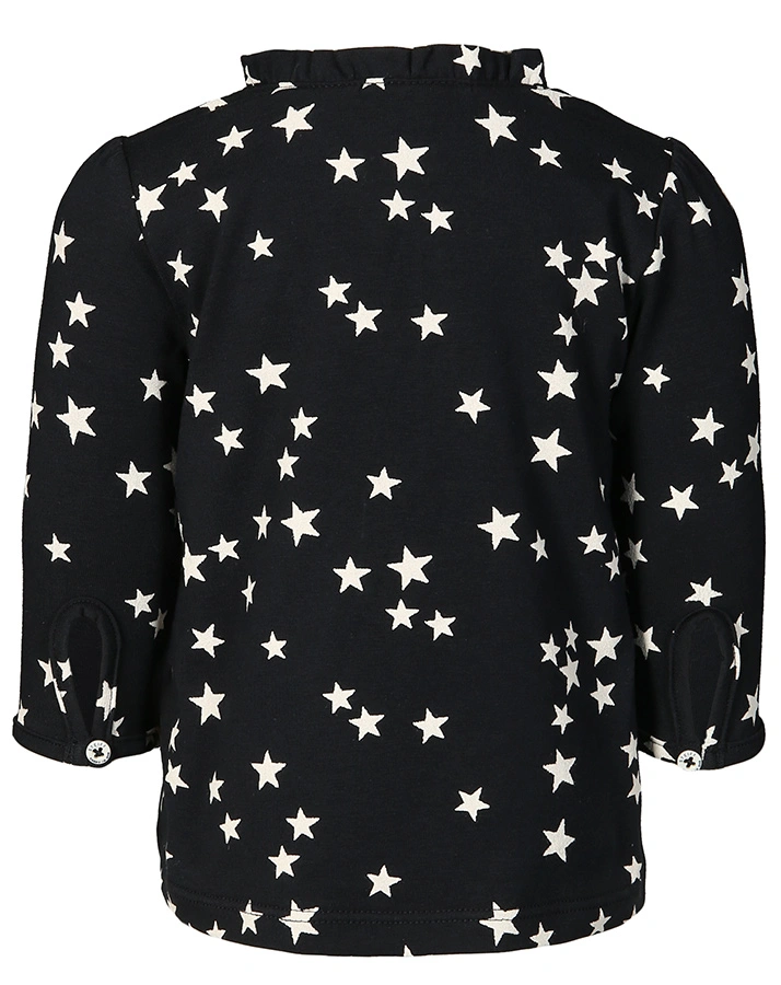 Langarmshirt BEAR TO SCHOOL BABY GIRLS in navy