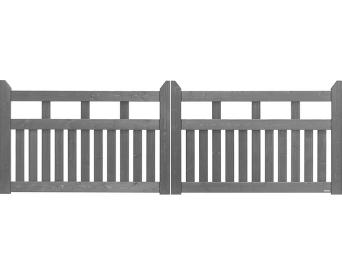 Konsta Elda dubbele poort zonder slotinsteek, 300 x 100 cm, basaltgrijs