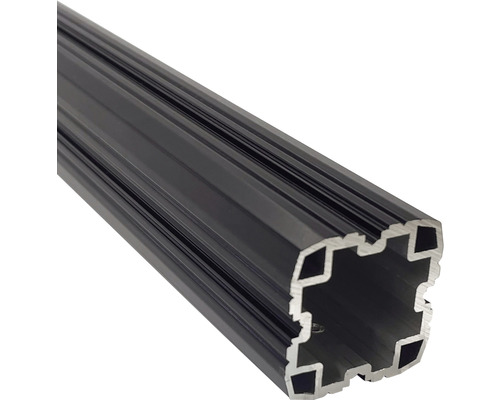 Vario bouwprofiel 4000x40x40 mm aluminium zwart