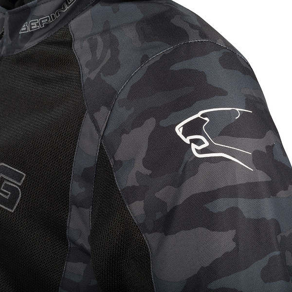 Bering - Blouson Spirit Noir / Camouflage Gris