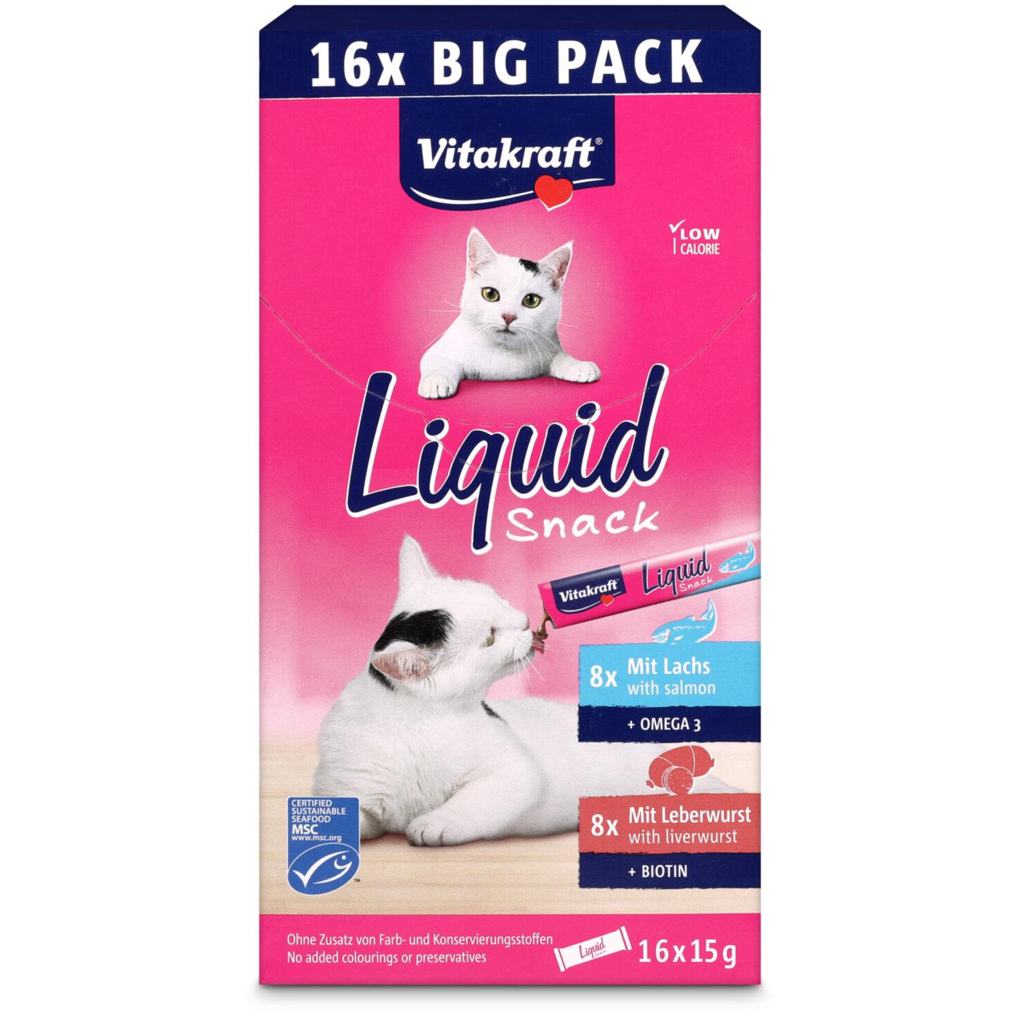 Vitakraft Liquid Katzensnack 16x15g