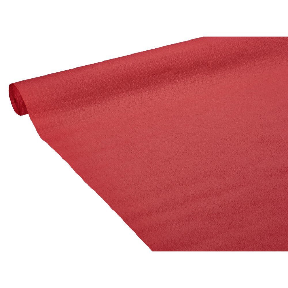Nappe gauffrée rouge en papier 20 m