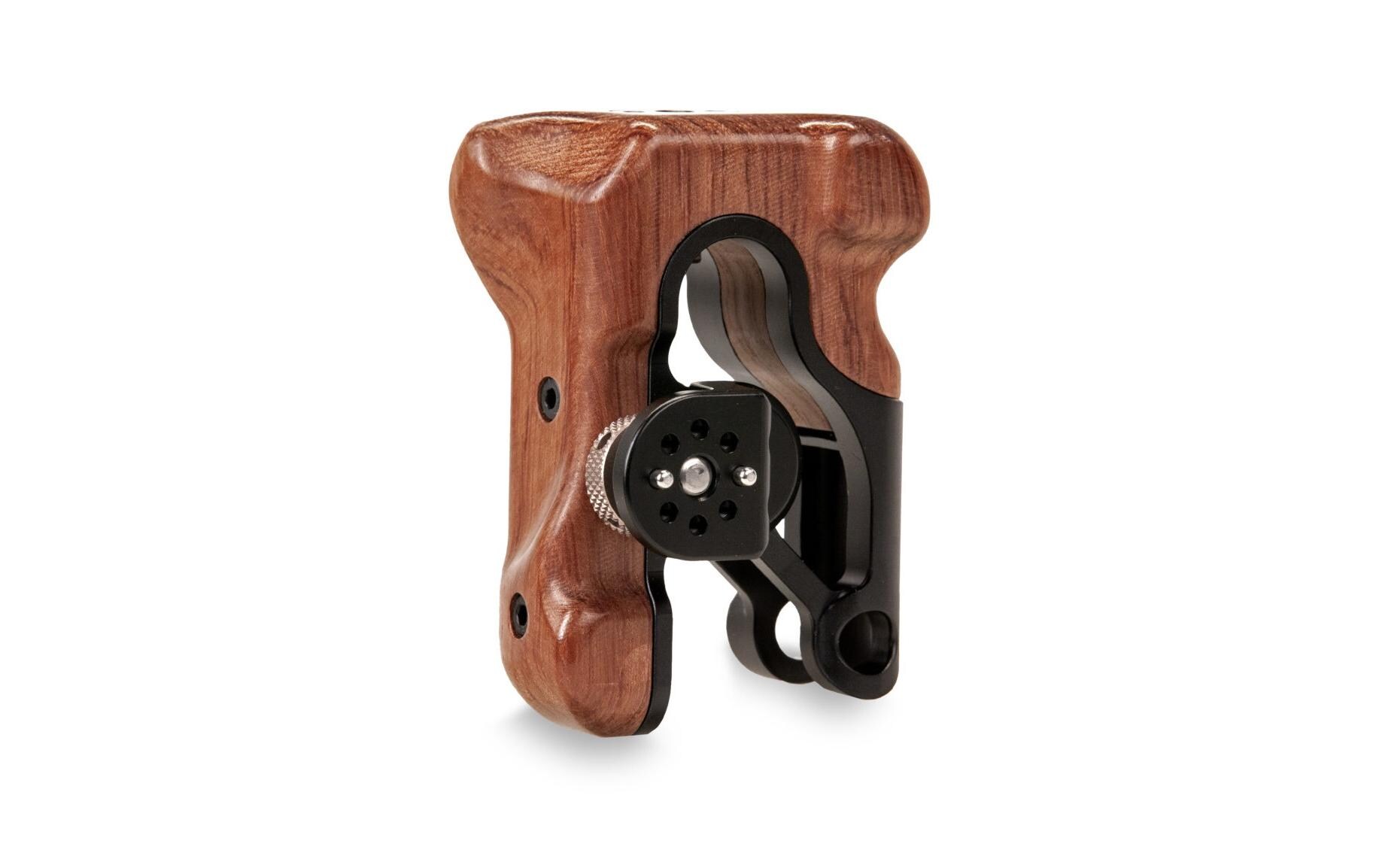 Left Side Wooden Handle Type II - SchwarzErgonomischer Griff zur Befestigung an der linken Seite der Tiltaing-Kamerakäfige für maximalen Komfort