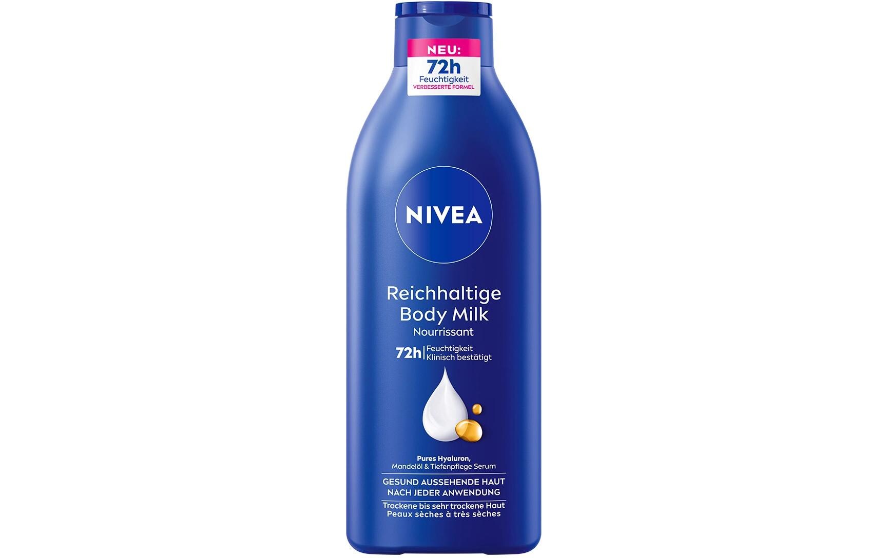 Body Lotion Reichhaltig 400 mlKörperpflege versorgt die Haut 72 Stunden lang mit Feuchtigkeit