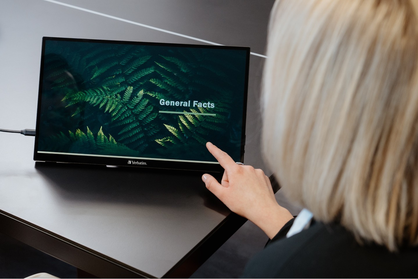 Verbatim - 15,6'' Bærbar Touchscreen Monitor Full HD 1080