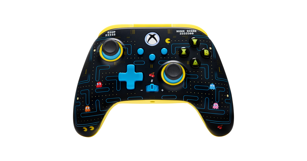 PowerAXbox WS Controller Pac-Man  (Zwart, Xbox Series X|S, Xbox One, Windows 10/11)