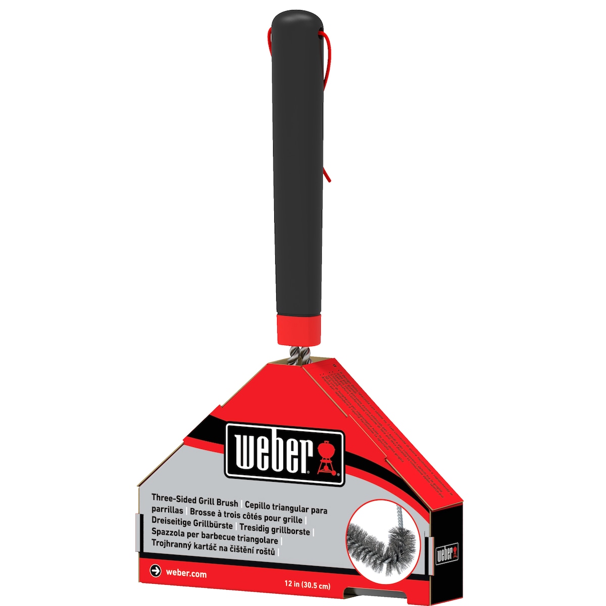 Weber tresidet grillbørste 6277