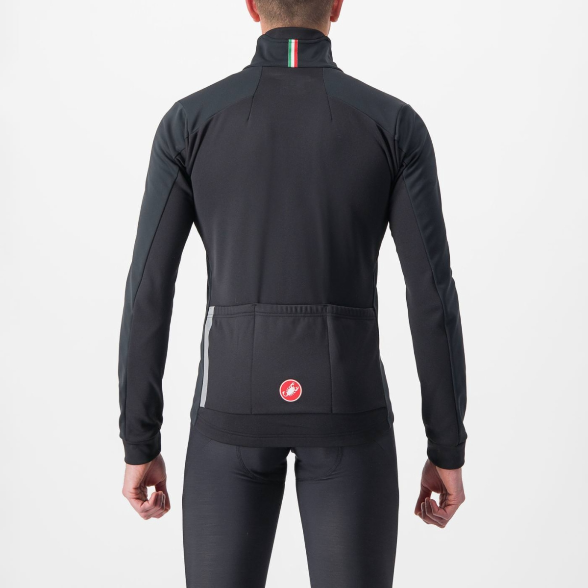 Castelli Entrata cykeljakke sort/rød herre