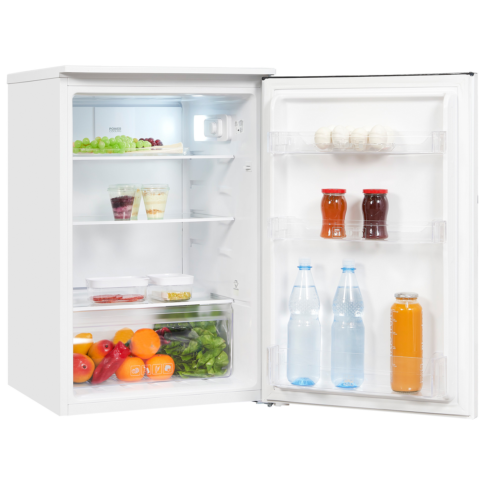 EXQUISIT Stand-Kühlschrank KS 15-V-040 E - weiß - E