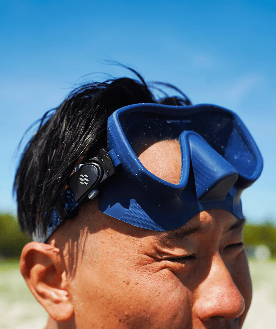 Watery Combo snorkelsæt til voksne (fra 15 år) - Coast - Mørkeblå