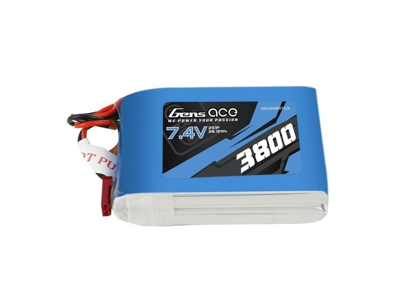 Gens ace RC-Akku LiPo 3800 mAh 7.4 V TX 2S LiPo Akku für Sender oder Empfänger mit JST / BEC Stecker