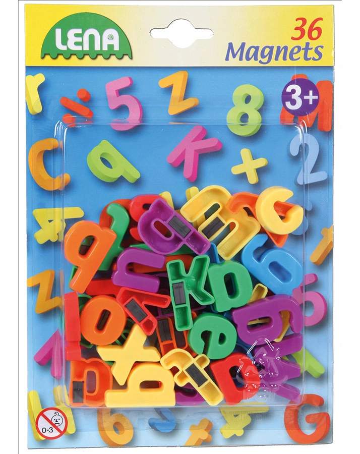 Magnet-Buchstaben KLEIN 36-teilig in bunt