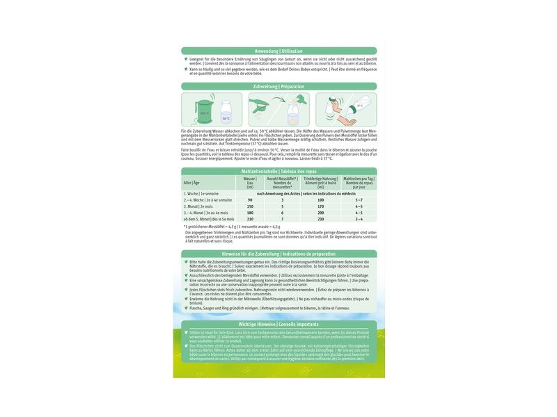 HOLLE Anfangsmilch 1 Bio Ziegenmilch 400 g Anfangsmilch aus Ziegenmilch