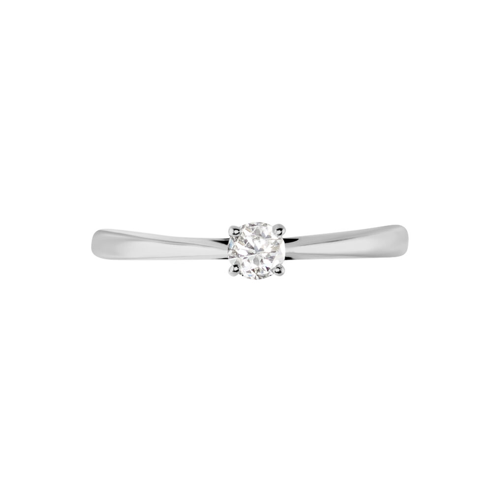 Bague Solitaire Aphrodite Or Blanc Diamant