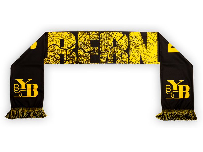 BSC Young Boys Polyschal Bern Gelb/Schwarz Offizieller YB-Polyschal aus Polyester
