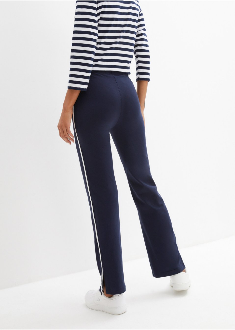 Pantalon fluide extensible, coupe droite