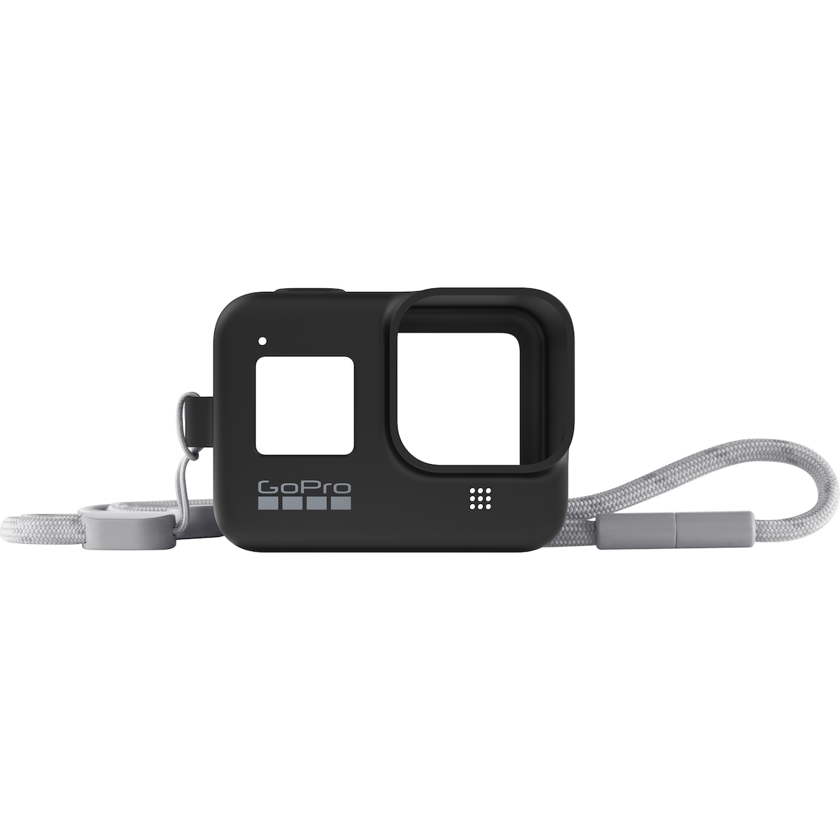 GoPro silikondeksel + halssnor (sort)