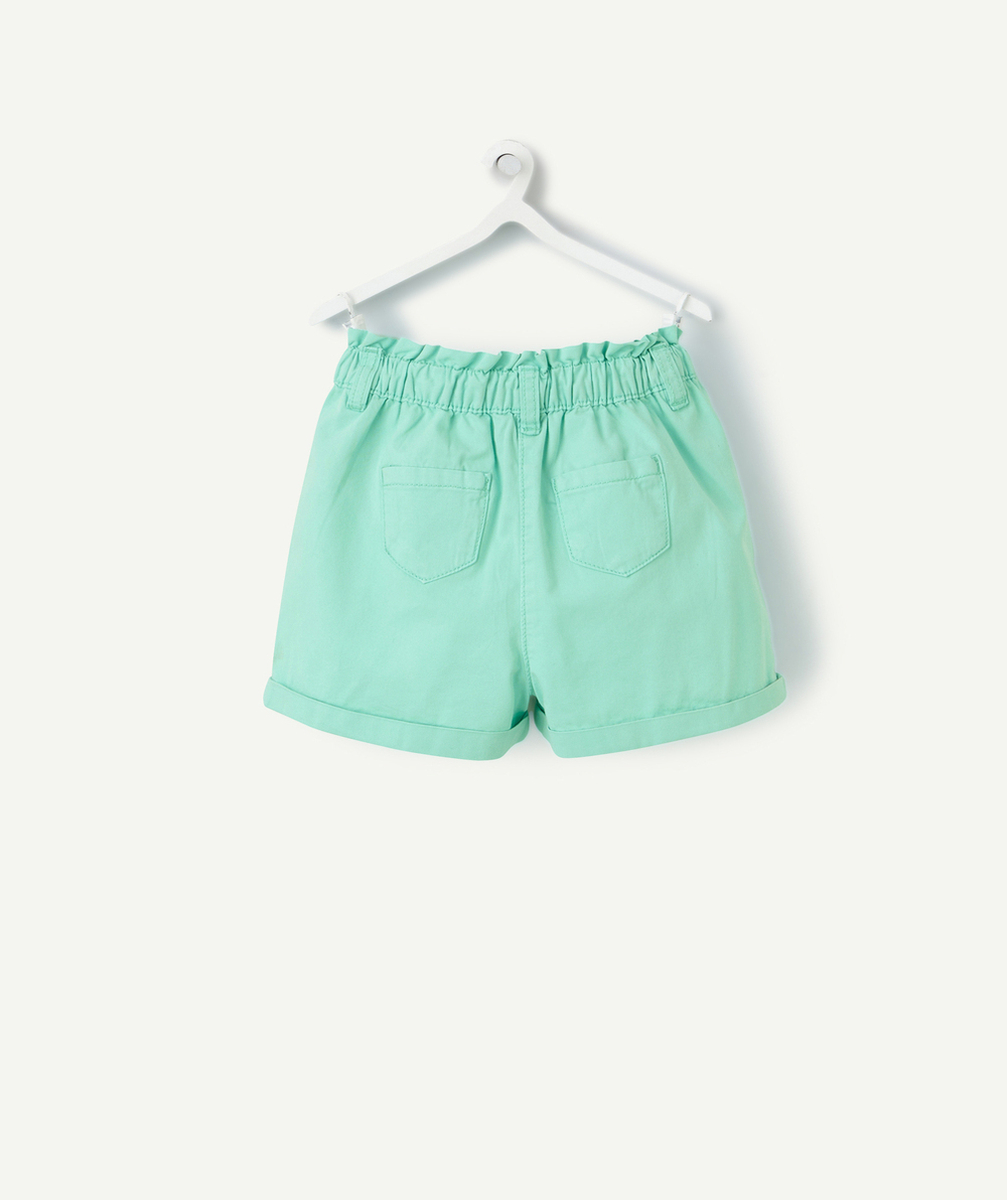 short droit bébé fille vert