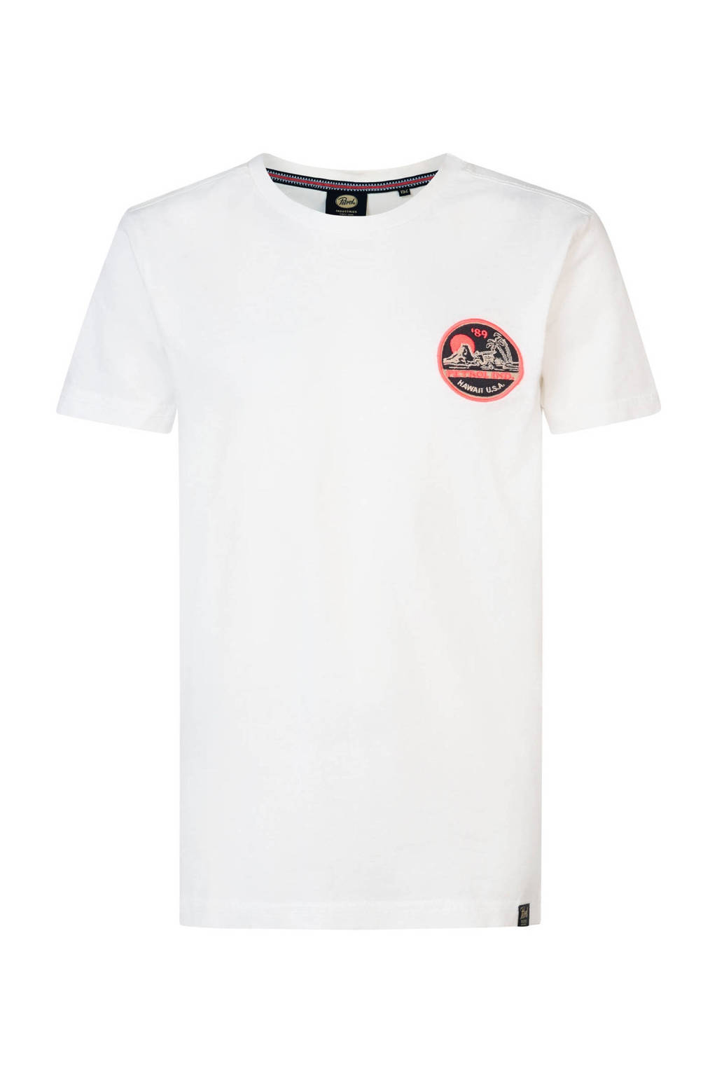 Petrol Industries T-shirt met logo wit
