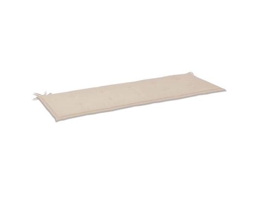 VIDAXL - Galette de chaise Coussin de banc de jardin crème 150 x 50 x 3 cm