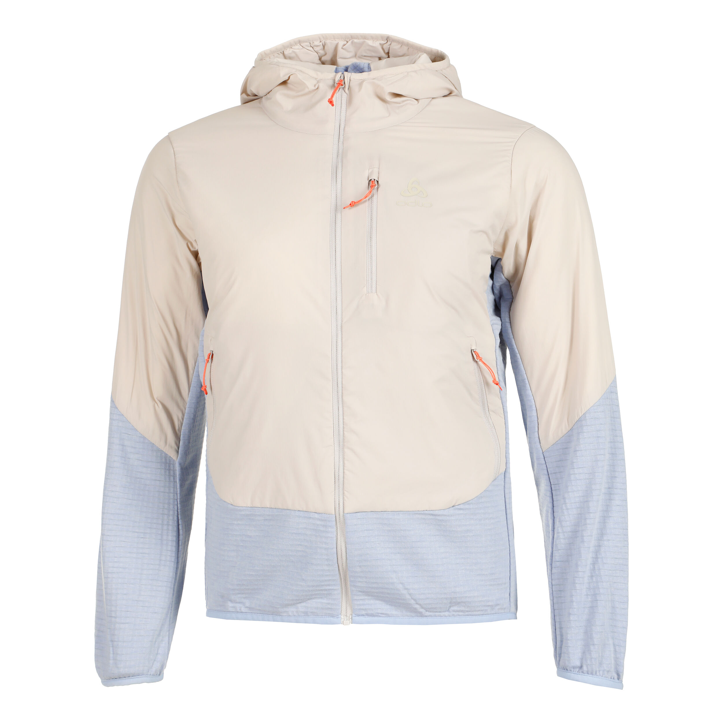 Odlo Ascent Hybrid Insulated Veste Running Femmes - Beige , Bleu Clair