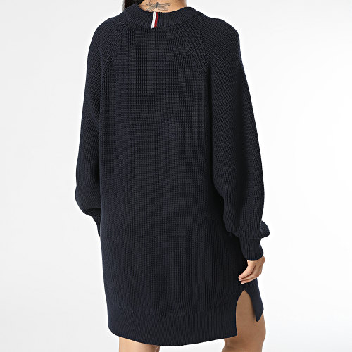 Robe Pull Femme Placed Hilfiger 9375 Bleu Marine
