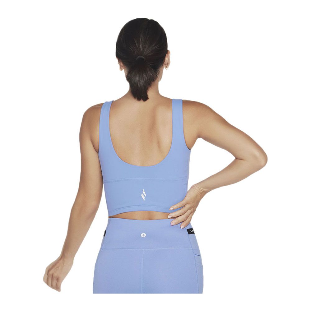 Skechers GOFLEX JOY LONGLINE - Brassière Femme pervenche