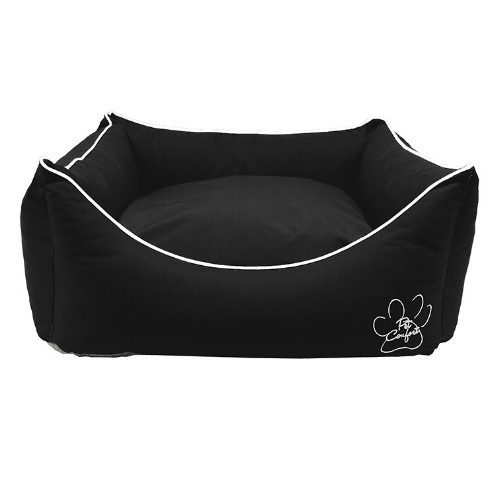 Cama impermeável preta para animais de estimação Comfort Pet Florida