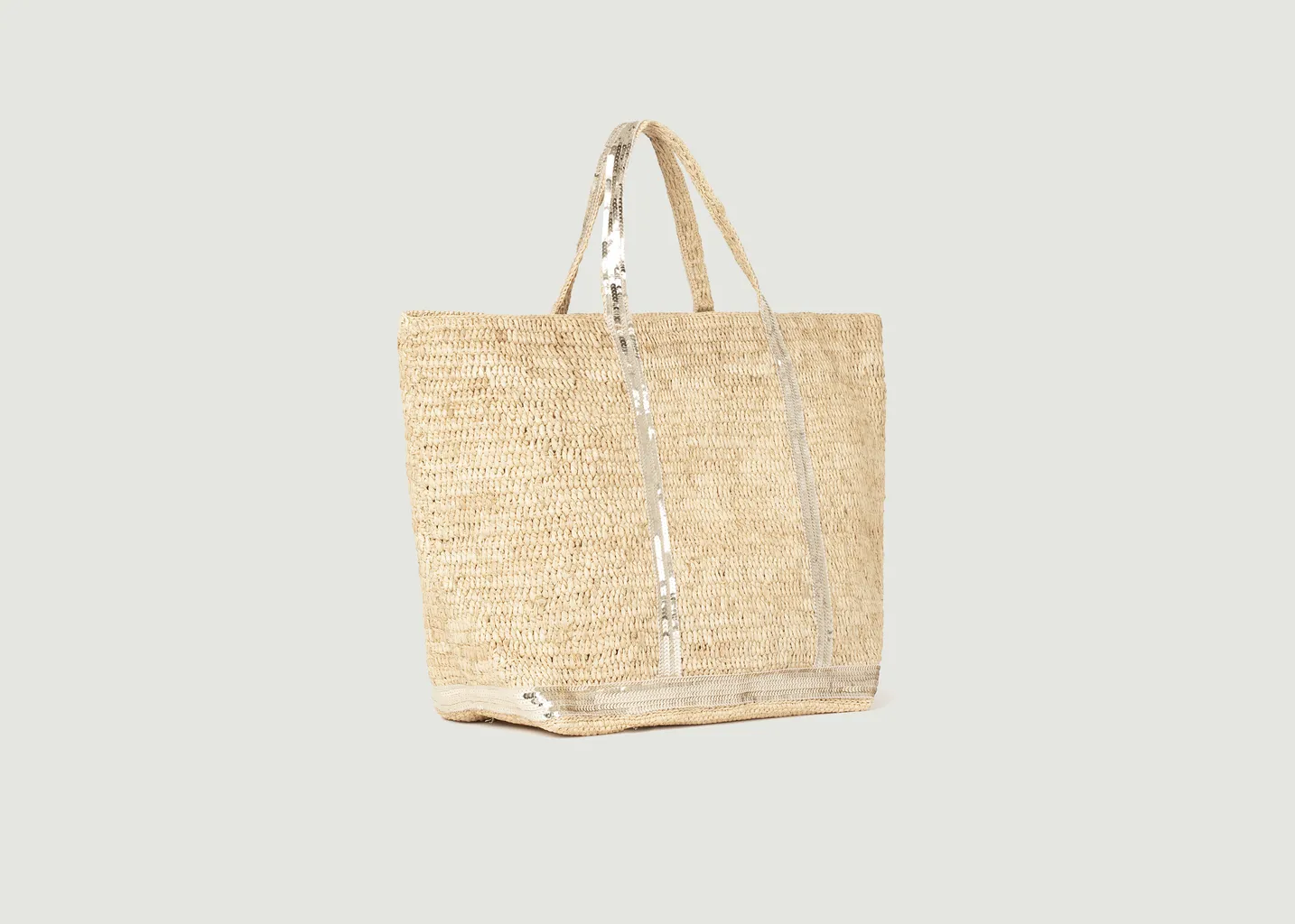 Sac cabas grand raphia et paillettes Vanessa Bruno
