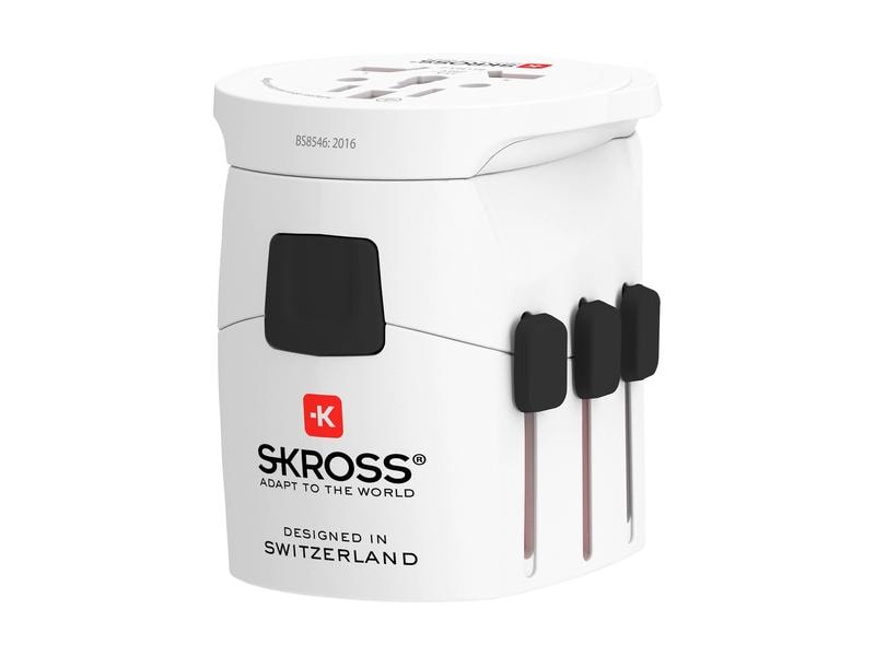SKROSS Weltreiseadapter Pro Light USB 2 x A USB-Adapter für Reisen